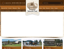 Tablet Screenshot of evergreenmemorialpark.com